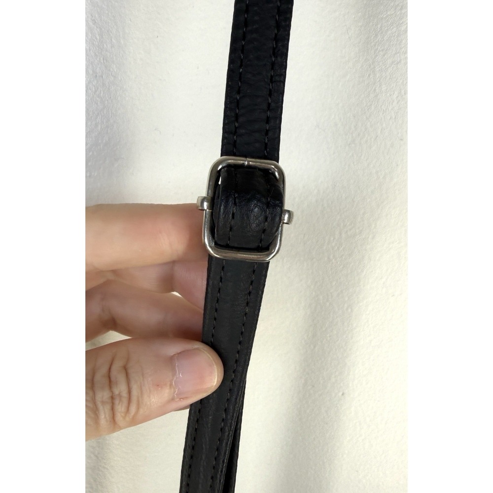 Multi Sac Bag Crossbody Purse Black 9x9 Zipper Closures Multiple Pockets EUC - Picture 5 of 13